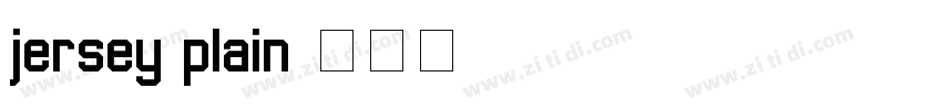 jersey plain字体转换